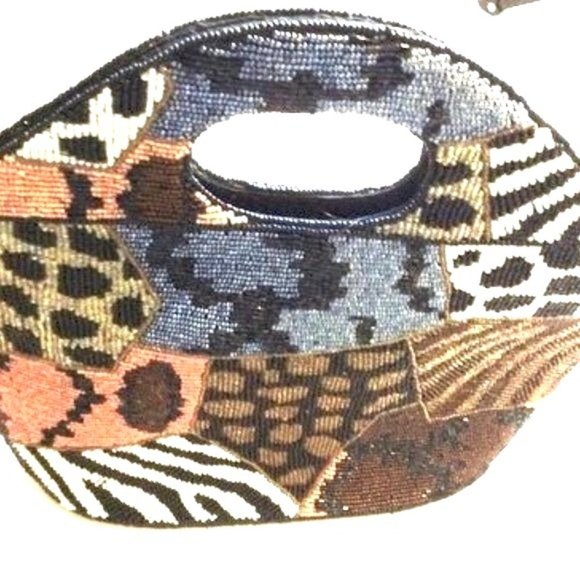 Beaded Handbag By Beverly Hills Bag Lady  Size 12" x 8" x 4"     NWT - Picture 2 of 10